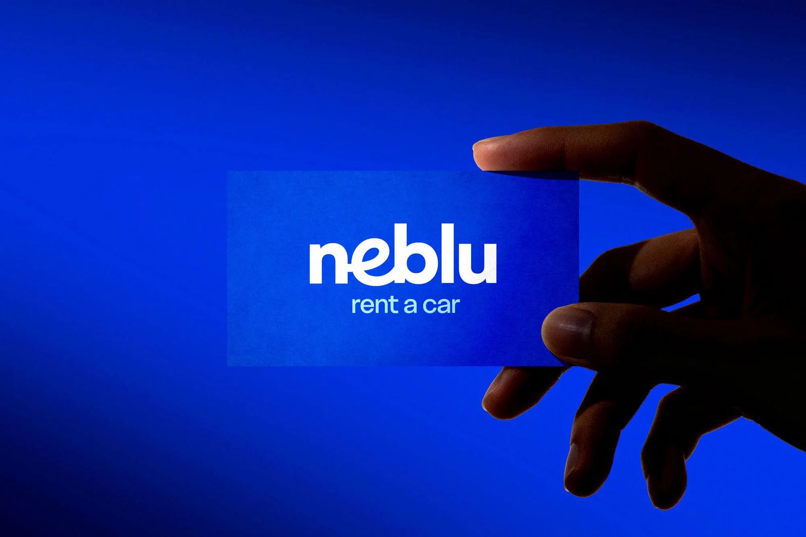 Neblu, branding rent-a-car